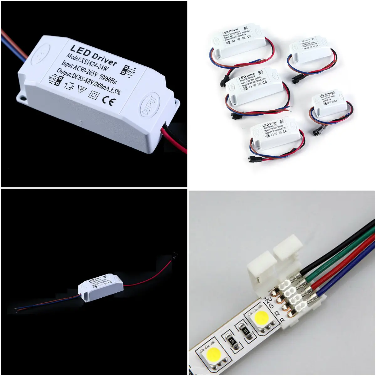 Road LED Driver Lamp Power Supply Waterproof Ceilling 90-265V 300mA Practical