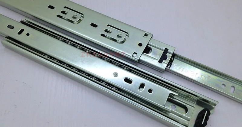 

10-inch 250 Hardware-rail track drawer slide rail three black white