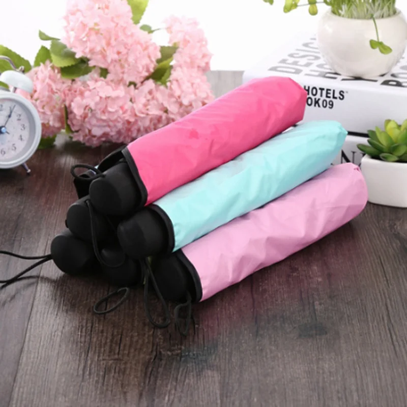 

Rubber umbrella that can blossom with water Wavy side sunshade umbrella arched three folding umbrella Princess umbrella