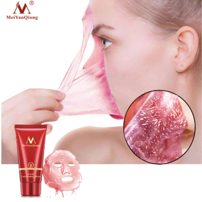 

Deep Cleansing purifying peel off Black mud Facial face mask Remove blackhead strawberry nose Acne remover Face care
