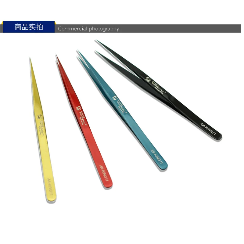 Precision tweezers tweezer tool phone repair tweezers Wozniak Industrial high henacity colorful tweezer clamp for PCB motherboard IC repair tool