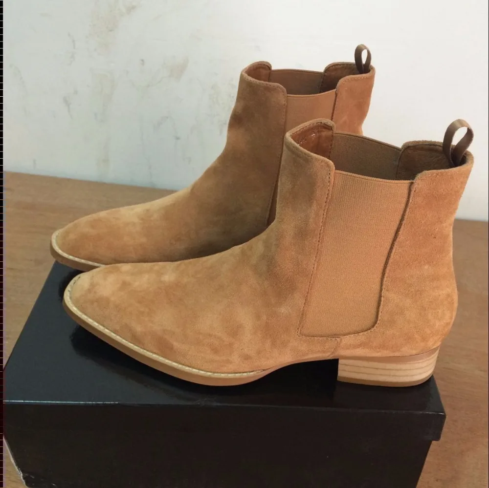 5color euro 37-47 men shoes luxury brand Chelsea mens boots