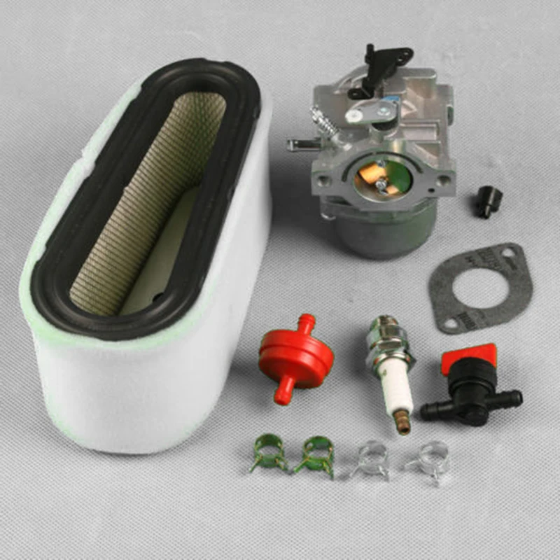 

Spark Plug Fuel Filter Shut-off Valve Air Filter W/ Pre-filter Gasket 28M707 Set