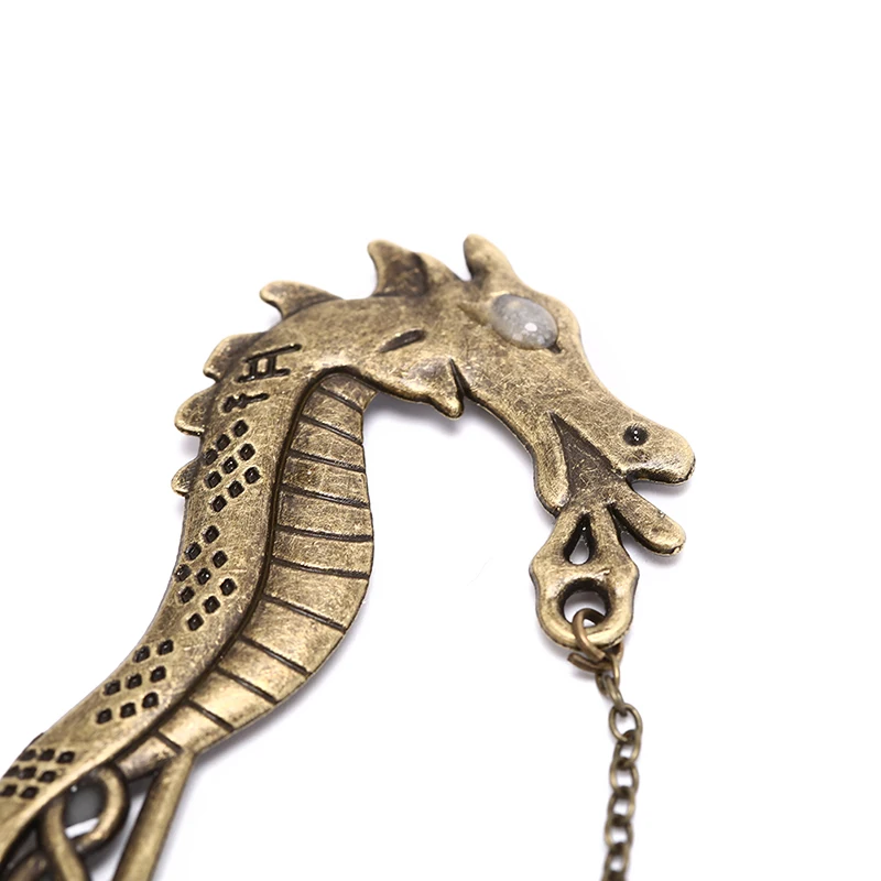 2 шт металлический светящийся дракон лист Пернатый люминисцентная Закладка классические лепестки бусины закладки