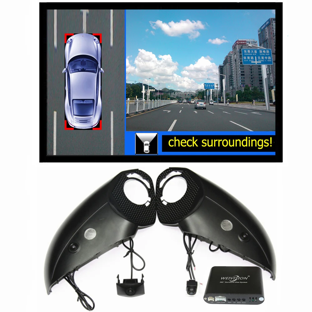 Special 360 Degree bird View Car Monitor System Panoramic View, All