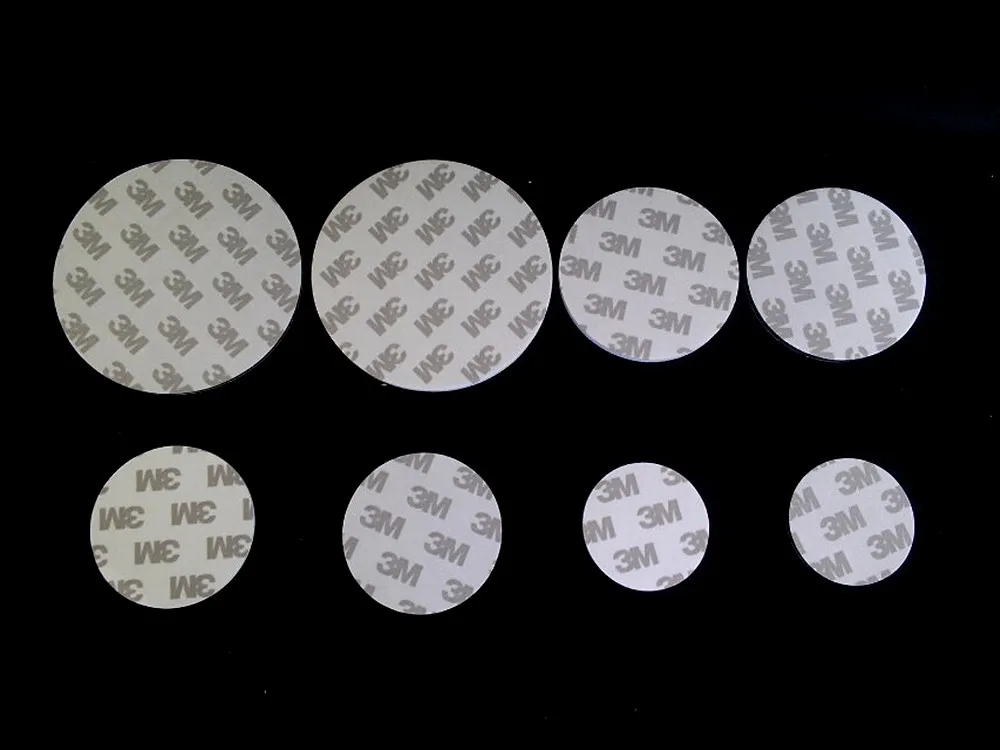 Fita de Espuma de Eva Almofada de Montagem 30mm por Adesivo Rodada Dia. Forte Branco Preto 9080 Adesivos Dupla Face Uso Amplamente 100 Pcs ou 9 Fita adesiva p/ escritório