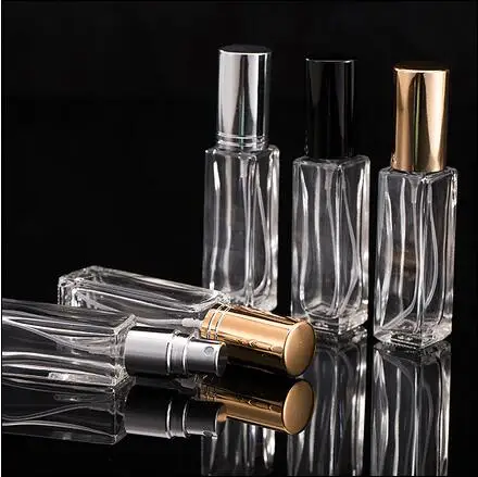 

10ml Transparent Glass Spray Bottle Sample Fine Mist Portable Mini Empty Glass Bottle 100pcs/lot