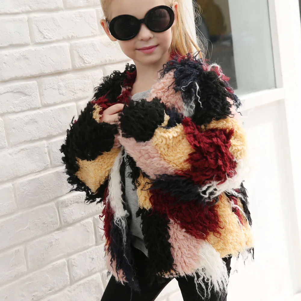 ARLONEET/детское меховое пальто для маленьких девочек; осенне-зимнее пальто с искусственным мехом для девочек; плотная теплая верхняя одежда; L1024