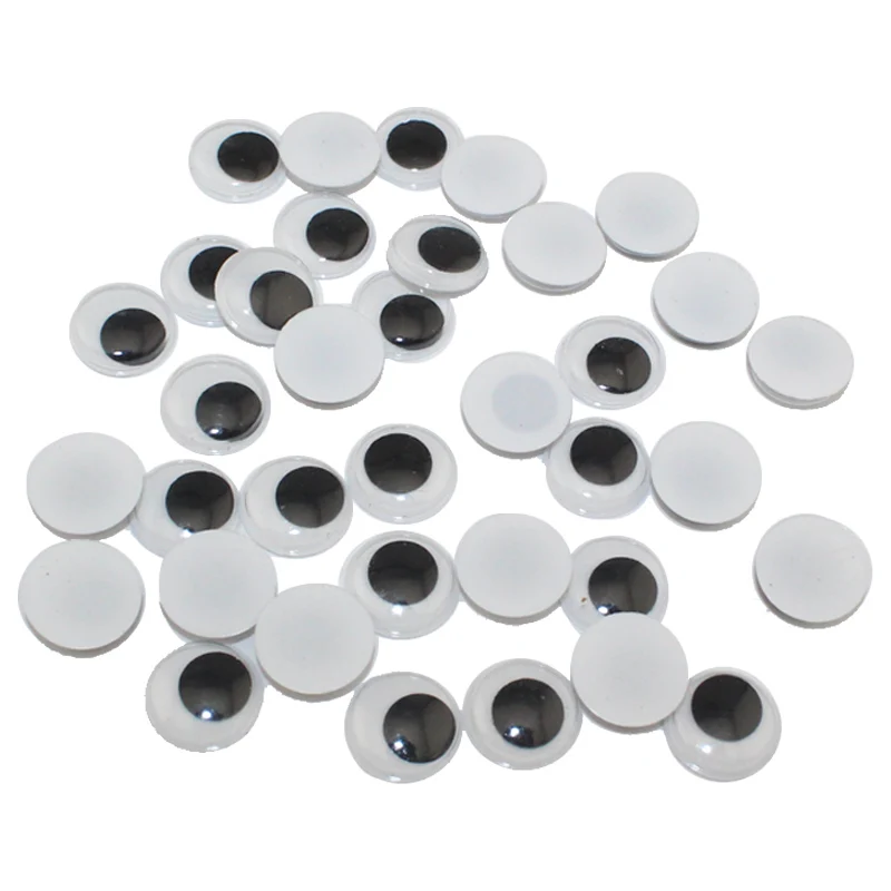 CCINEE 500PC 5 6 7 8 10mm Total Mixed Googly Doll Eyes Not Self adhesive