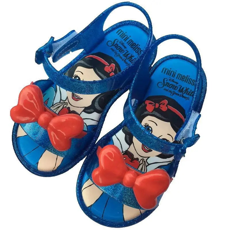 

Girls jelly sandals 2019 Melissa new princess PVC jelly sandals Snow white girls sandals shoes