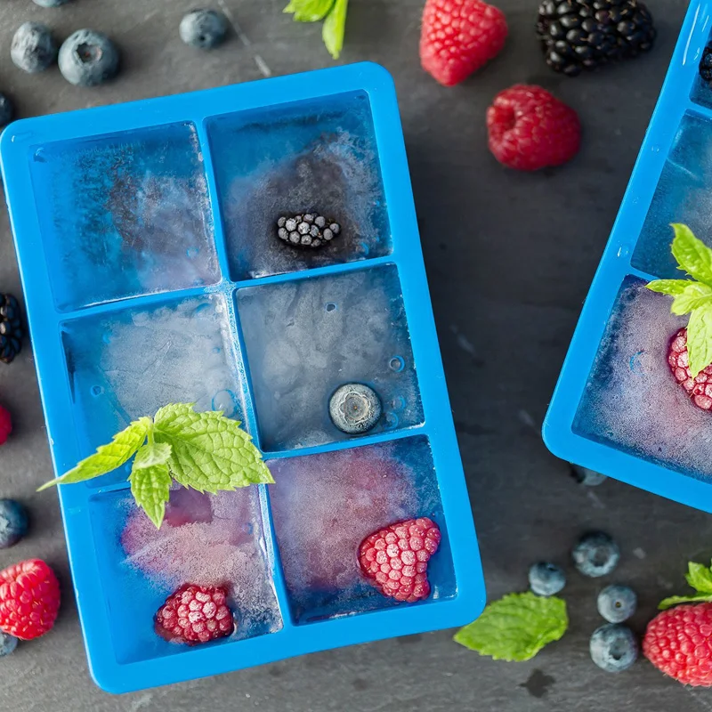 1Pc Silicone Ice Cube Mold Square Ice Cube Trays 6 Big Ice Ball Maker for Cocktail Party Bar Chocolate Mould Kitchen Accessories (9)
