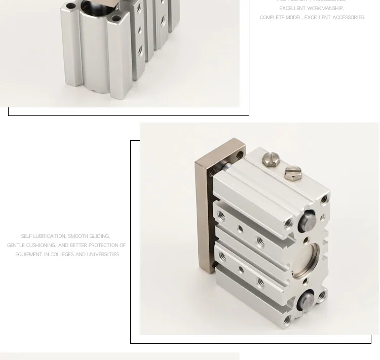 Triaxial cylinder with guide rod pneumatic MGPM32-10/20Z/30/40/50/75/100/125Z cyclotron triaxial set-top air compressor cylinder