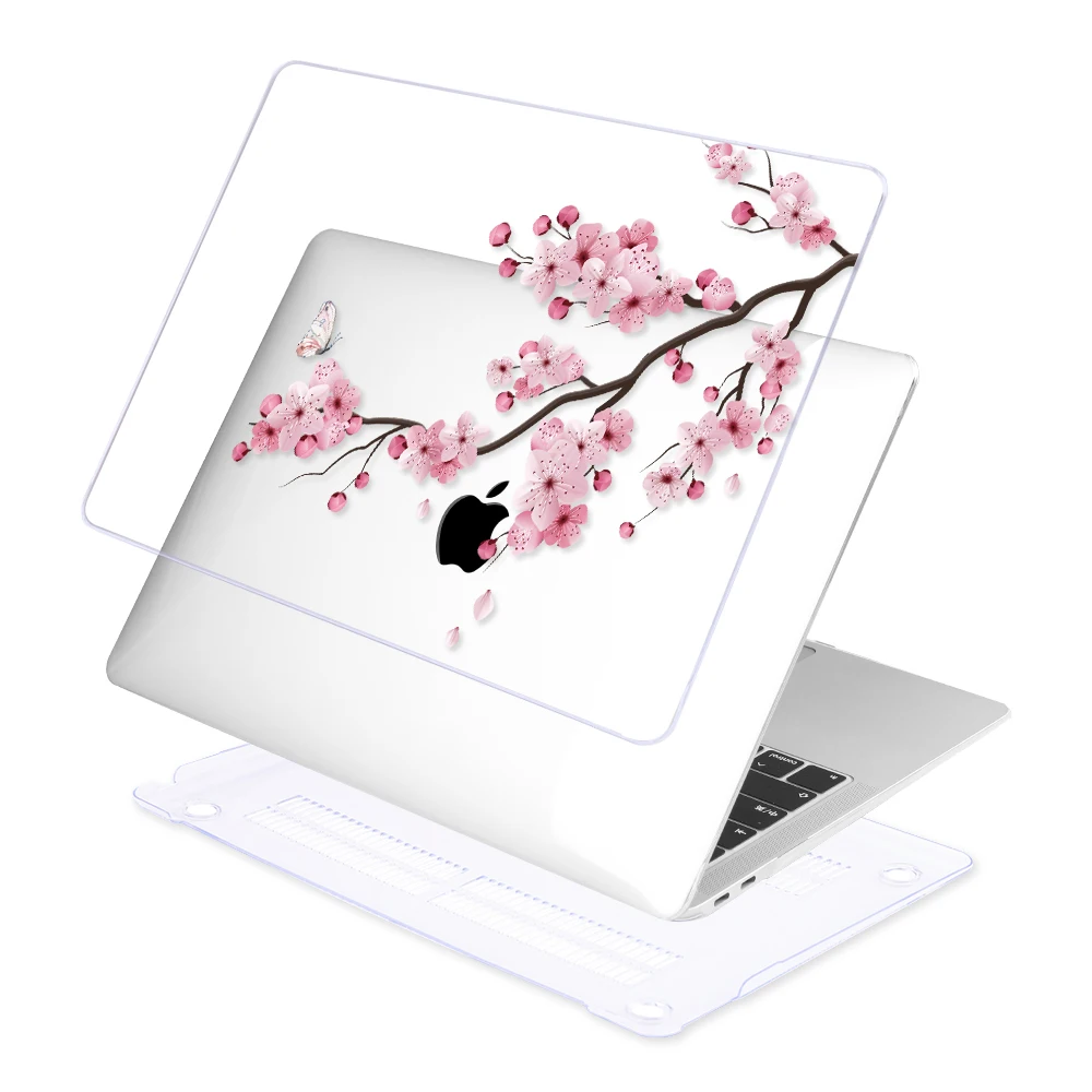 Cópia de Cristal Floral Capa Dura para Macbook ar Pro Retina 11 12 13 15 16 Polegada Barra Toque A2338 A2251 ar 13 2023 A2179 A2337 - Imagem 2