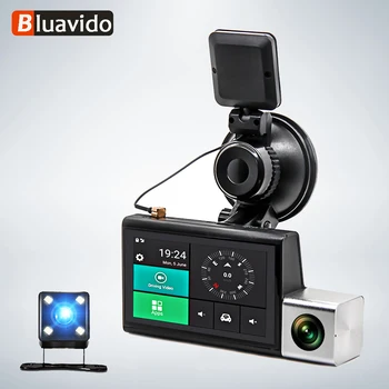 

Bluavido 3G Car DVR GPS Logger FHD 1080P WDR Night Vision auto video recorder with rear camera registrator Remote Monitoring