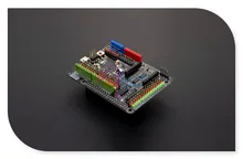 DFRobot Expansion Shield for Raspberry Pi B+ / Pi 2 /Pi 3, ATmega32u4 Leonardo 5V Compatible with Arduino standard shield sensor