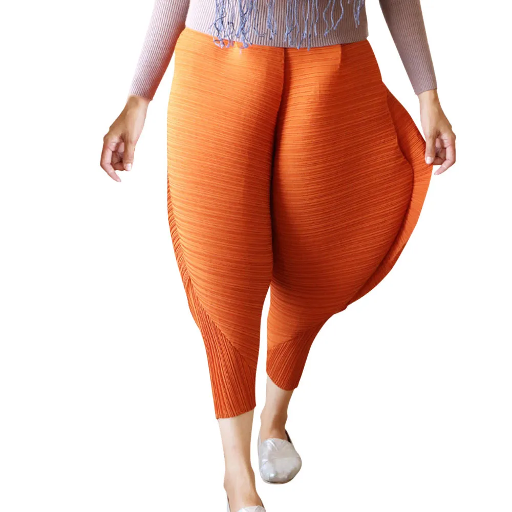 new Fashion Plus size Women's Chicken Pants Novelty Solid Loose Pants