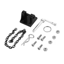 Моделирование 1/10 сцепка буксирные скобы прицеп крюк набор металлический Скалолазание Веревка цепи Запасные Части RC Гусеничный модель аксессуары