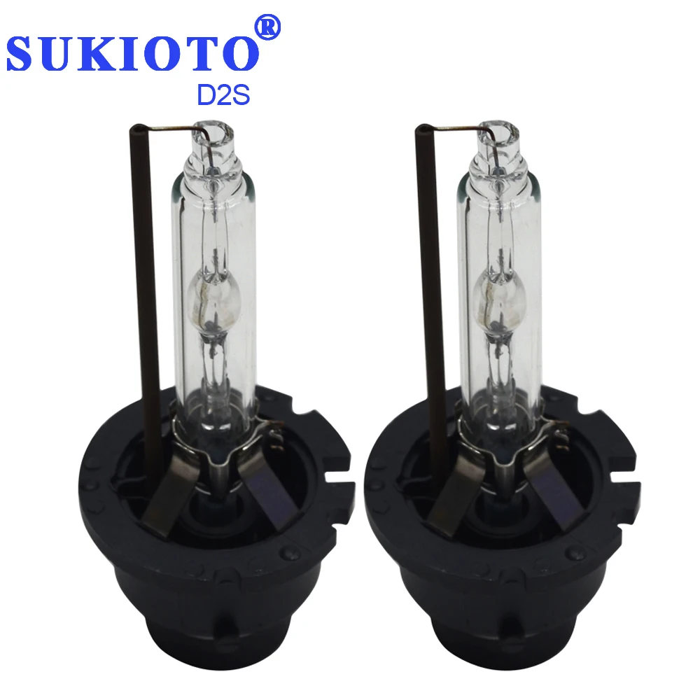 SUKIOTO 1 pair AC 35W HID xenon Bulb 4300K 3000K D1S D2S D3S D4S 5000K 6000K 8000K 10000K Purple Pink Green Blue Car headlight (2)