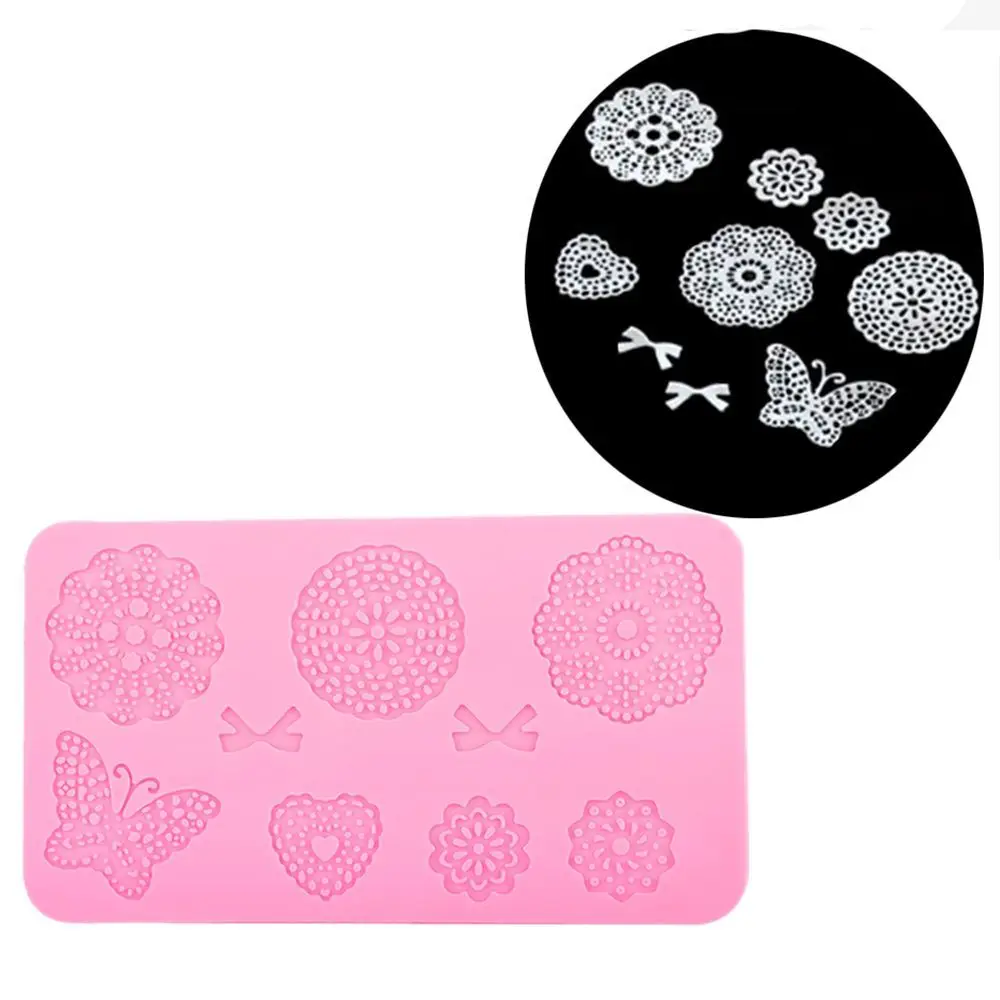 ISIX Silicone Fondant Lace Mould Embosser Mat Cake Mold Sugarcraft