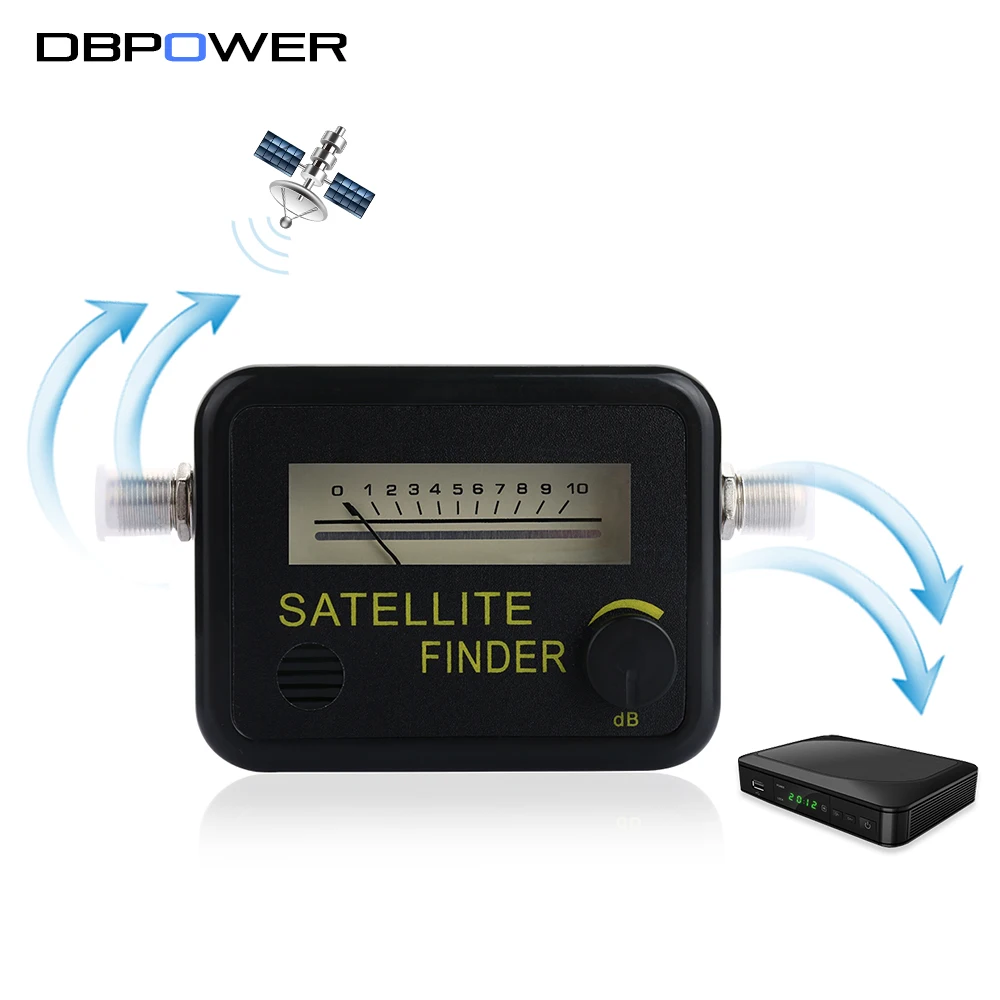 DBPOWER Satellite Finder Alignment Signal Meter Receptor For Sat Dish