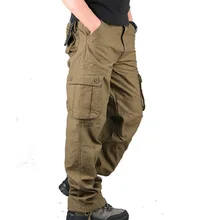 Pants Men's Cargo Pants Casual Men Pant Multi Pocket Military Tactical Overall OutdoorHigh Quality Long Trousers Plus size 30-40
