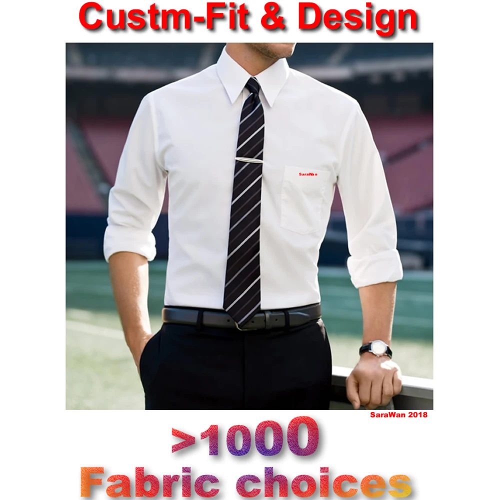 En Ligne Sur mesure Mens Robe Chemises 2018 Custom Made Blanc À Manches Longues Hommes Robe Chemise De Mariage Hommes Chemise Homme Manche Longue De luxe