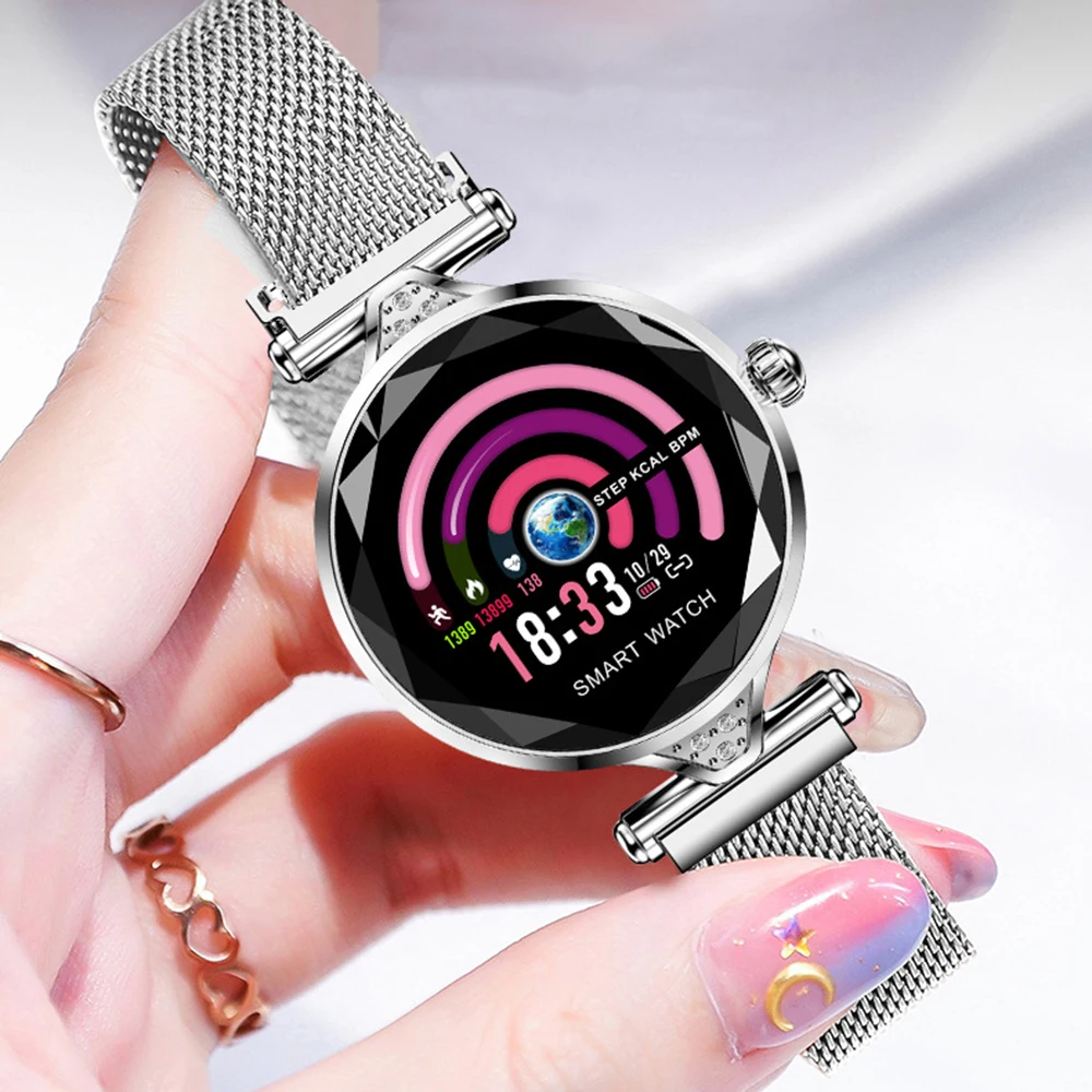 

2019 New Luxury Smart Watch Women Sport IP67 Waterproof Bluetooth For Android IOS Iphone Smartwatch Gift For Girlfriend P30