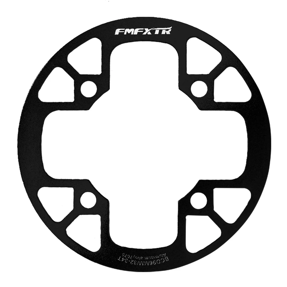 FMFXTR 96BCD 32-38teeth рукоятка MTB щит крышка велосипедная Звездочка щит горный велосипед алюминиевая цепь Защитная петля - Цвет: 32-34T Black YP