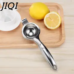 JIQI нержавеющая сталь соковыжималка для апельсинов и лимонов антикоррозионный Портативный Ручной пресс ручной кухонная соковыжималка