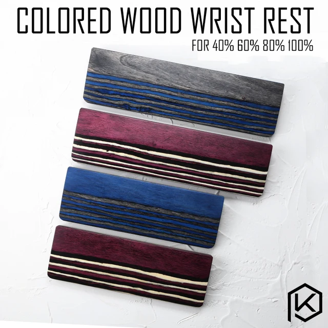 Colored Wood Wrist Rest And Veneer Made From Solid Piece Of Colored Wood Wrist Rest And Veneer Made From Solid Piece Of Rubber Feet For Mechanical Keyboards Gh60 Xd60 Xd64 80 87 104