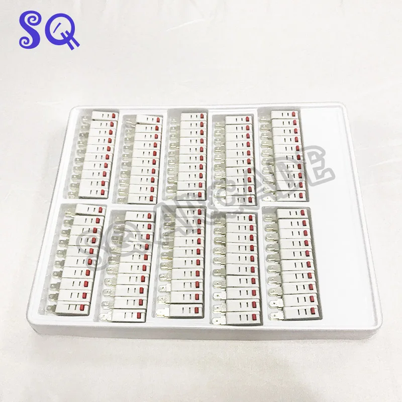 

10pcs / Lot 3pin Microswitch white Zippy Micro Switch with Chip for Arcade Button Joystick Parts