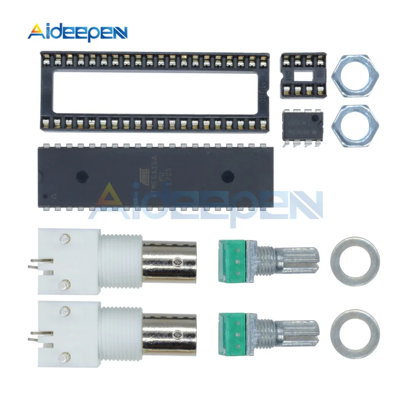 AVR ЖК-дисплей DDS генератор сигналов модуль DIY наборы Синусоидальная квадратная Пилообразная треугольная волновая Частота функция генератор регулируемый