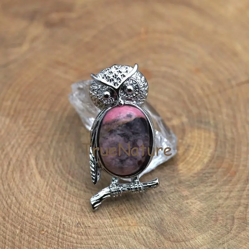 20170926-PM7613- Sliver Plated Owl Pendant-19x38mm-6g_4