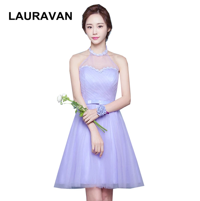 light purple short prom dresses