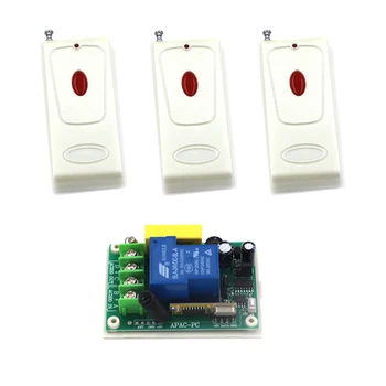 

AC 220V 30A 1 Channel Jog Learning Code Wireless Remote Control Switch for Anti-theft alarm SKU: 5507