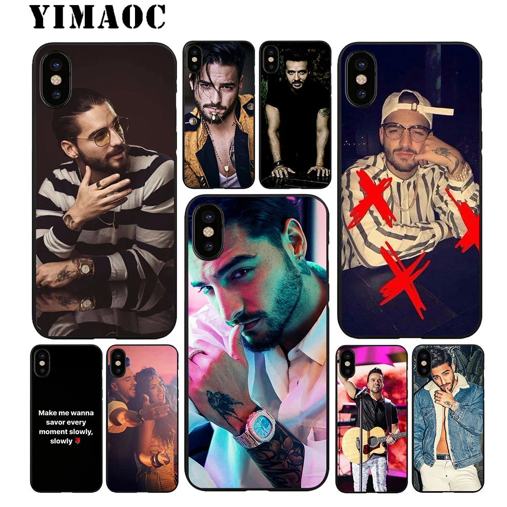 YIMAOC maluma Luis Fonci Мягкий ТПУ Черный силиконовый чехол для iPhone X или 10 8 7 6 6S Plus 5 5S SE Xr Xs Max