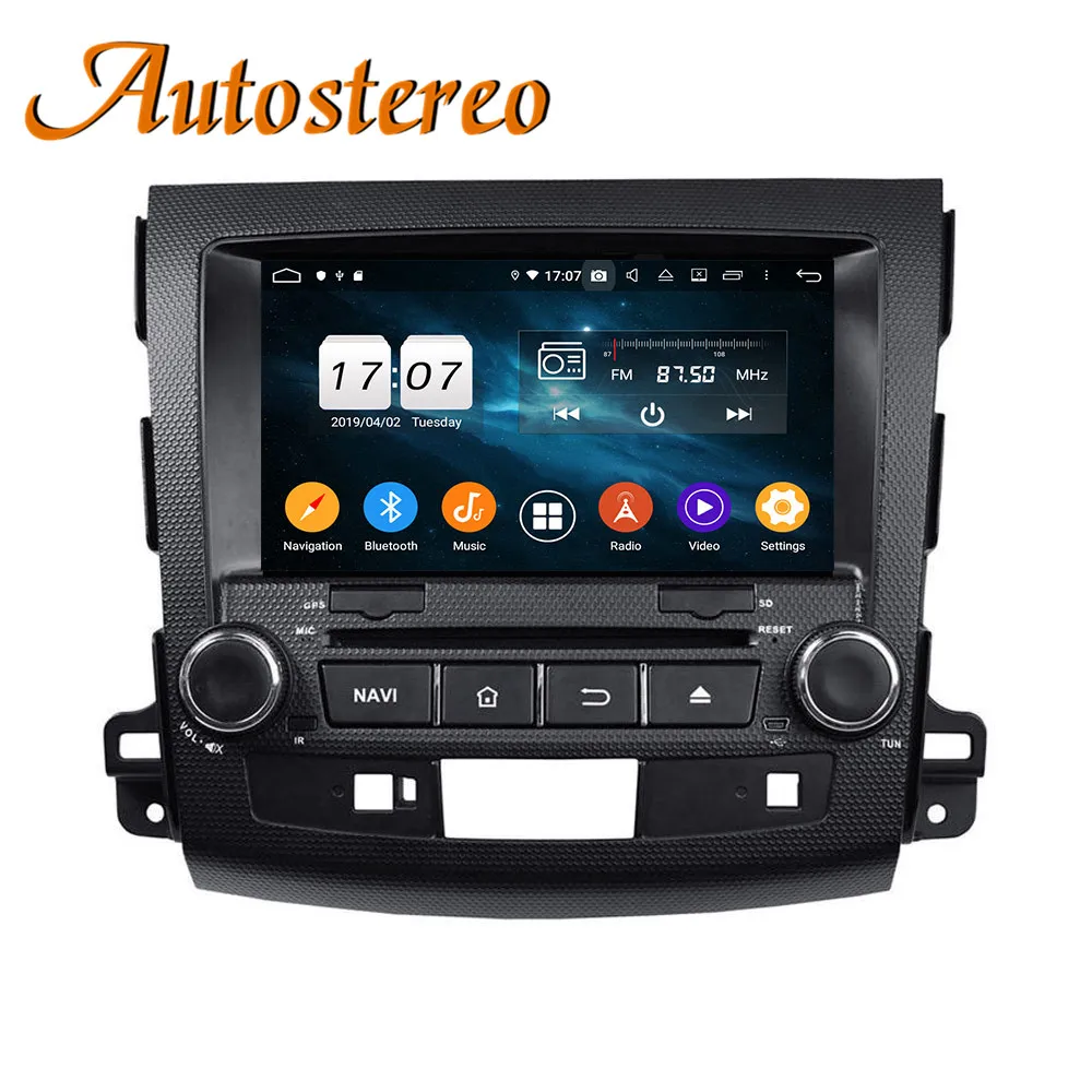 Perfect Android 9 Car DVD player auto GPS Navigation for Mitsubishi Outlander/For Peugeot 4007 radio tape recorder headunit DSP MAX 64G 4