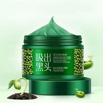 

Cleansing Mask Skin Care Green Beans Women's Refreshing Mud Acne Oil Control Moisturizing Cleaning Face Mask