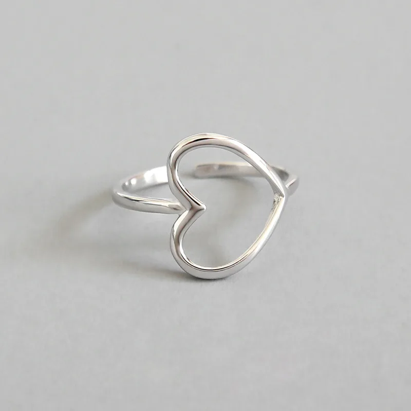 

2020 925 Sterling Silver Ring CHIC Cute Heart Rings For Women 925 Silver Jewelry bijoux femme bague femme joyas de plata 925