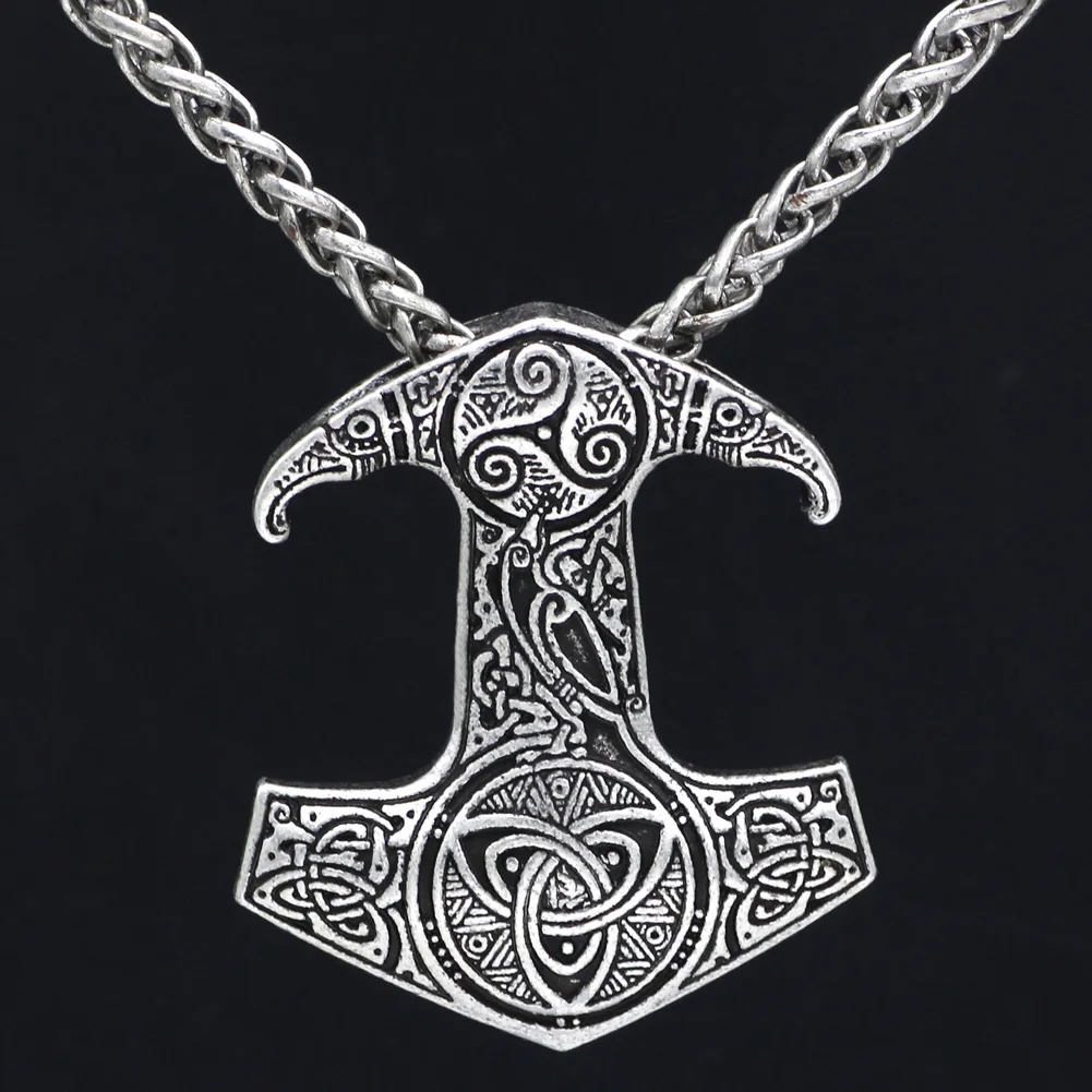 Youe Shoe Мужская обувь Viking Talisman Thor Hammer амулет в виде молота Odin Ворон символ узел