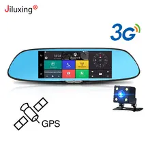 3g gps навигации Автомобильный видеорегистратор 7 «сенсорный экран камеры автомобиля зеркало заднего вида Android 5,0 Bluetooth, Wi-Fi 1080 P видеомагнитофон тире cam