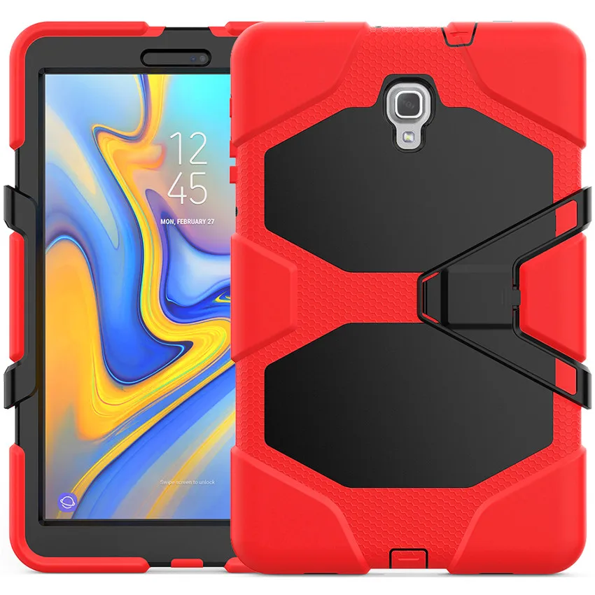 Для samsung Galaxy Tab A A2 10," SM-T590 T595 T597 планшет для детей Защитный защитный чехол-подставка в Военном Стиле - Цвет: Red