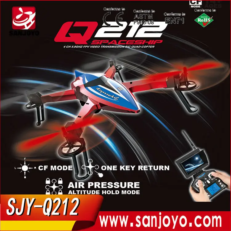 

Newest Drone Q212K RC helicopter 2.4Ghz Headess Mode1 Key Return RC Quadcopter Support WiFi HD Camera RTF