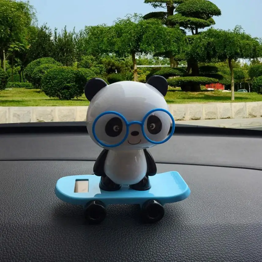 

Solar Powered Dancing Panda Animal Swinging Animated Bobble Dancer Toy Car Decor