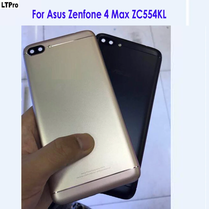 

LTPro NEW Rear Back Battery Cover Housing Door Case with Power Volume Buttons For Asus Zenfone 4 Max ZC554KL phone parts