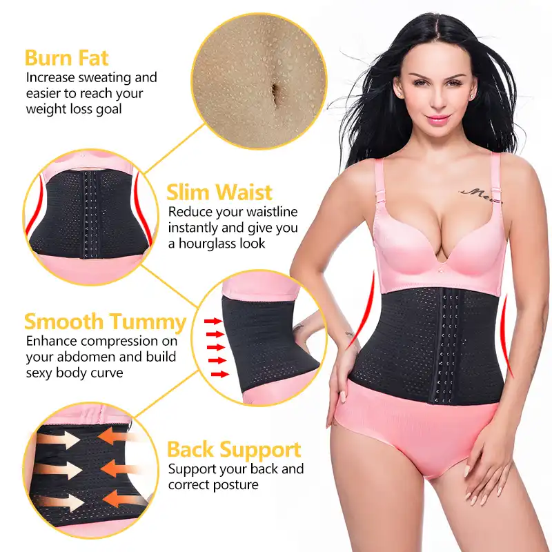 Healifty Taille Tondeuse Entra/îneur Ceinture Body Taille Cincher Shaper Plus Mince pour Les Femmes Hommes Perte de Poids Ventre Graisse Sport Sueur Entra/înement Shaper Sauna Exercice Taille S
