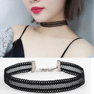 Xl 0191 2019 корейская версия моды простой кружевной волнистый прозрачный воротник