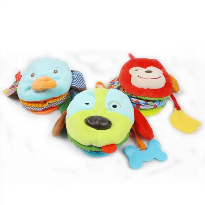 Baby Toys Mother-to-Child Interaction Soothing Toys Cute Elephant Animal Puppet Cloth Book