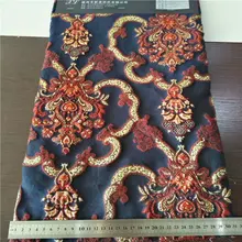 Жаккардовая трехмерная розовая Золотая жаккардовая розовая ткань осенняя и зимняя модная Гобеленовая ткань XK070