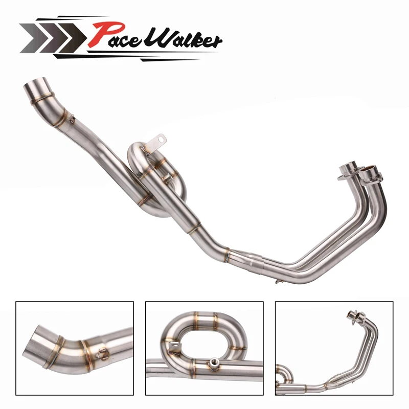

Motorcycle Exhaust Muffler Link Mid Pipe System Slip-On Exhaust full system for Yamaha MT03 MT-03 R25 R3 2014-2016